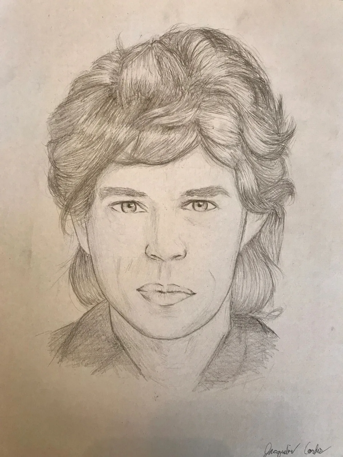 Pencil portrait sketch by Jacqueline Cordes