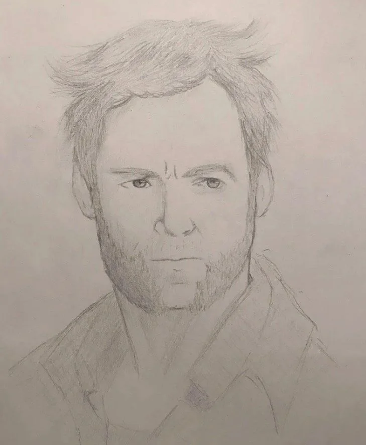 Pencil portrait sketch by Jacqueline Cordes